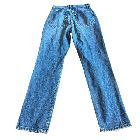 Reformation Cynthia High Rise Straight Jeans Shasta Destroyed Wash Size 26 Women - Picture 6 of 11